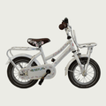 12.177 - BikeFlip, , kinderfiets, 12 inch fiets, witte fiets, terugtraprem, handrem, kabelslot, kinderfiets wit