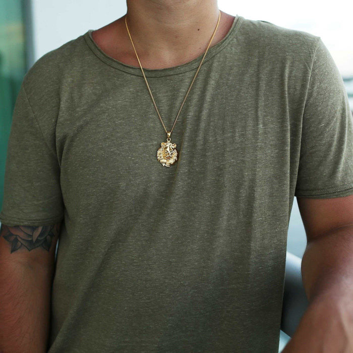 Gold Lion Pendant