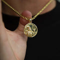 Vermeil Neptune Coin Pendant - The GLD Shop