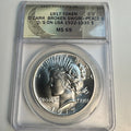 “1917” Daniel Carr Broken Sword Peace Dollar O/S on US Peace Dollar (1922-35) Host, ANACS MS-69