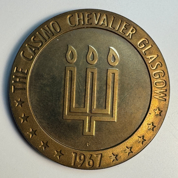 1967 “The Casino Chevalier, Glasgow” (Scotland) Franklin Mint SPECIMEN Strike gaming piece