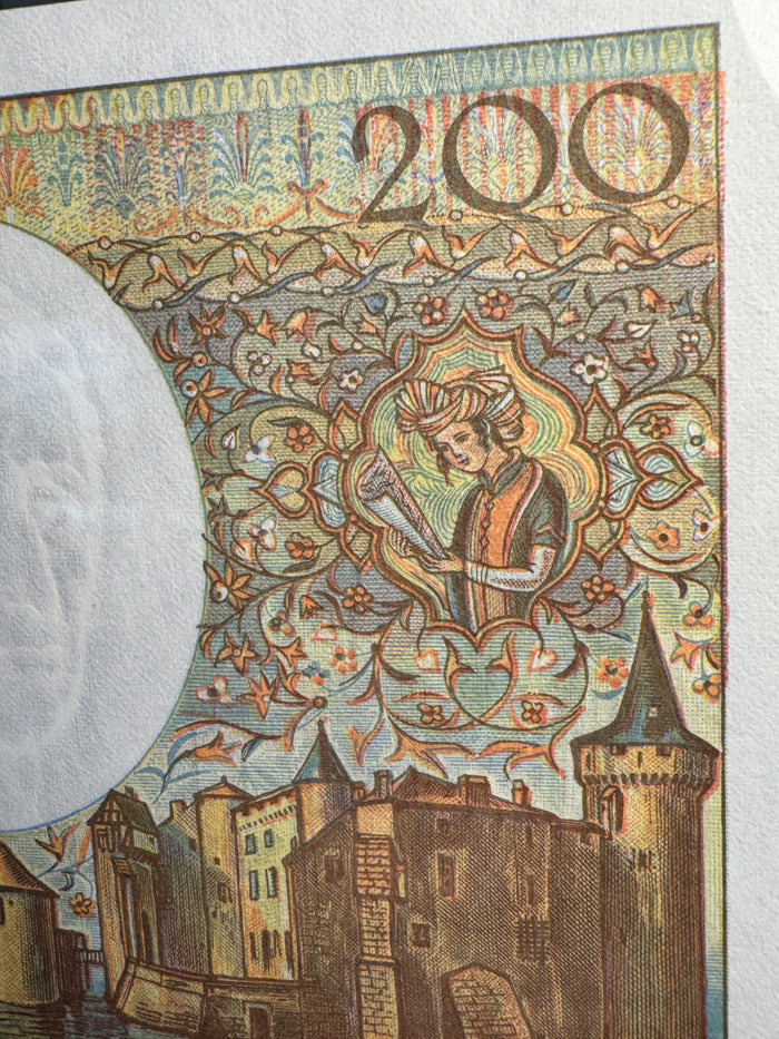 1990 France 200 Francs, Montequieu, P#155d, PMG Gem UNC 66 EPQ