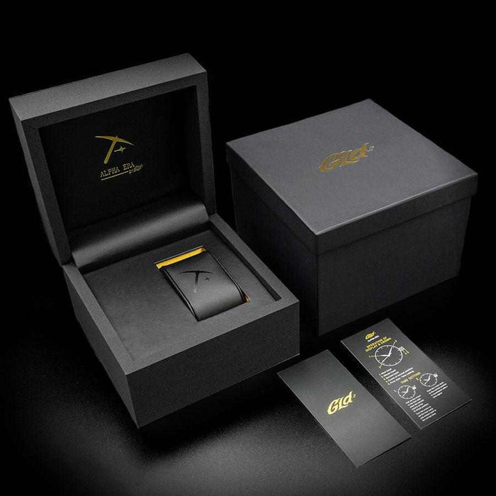 Alpha Era Gold - Iced Bezel w/ Rubber Strap - The GLD Shop