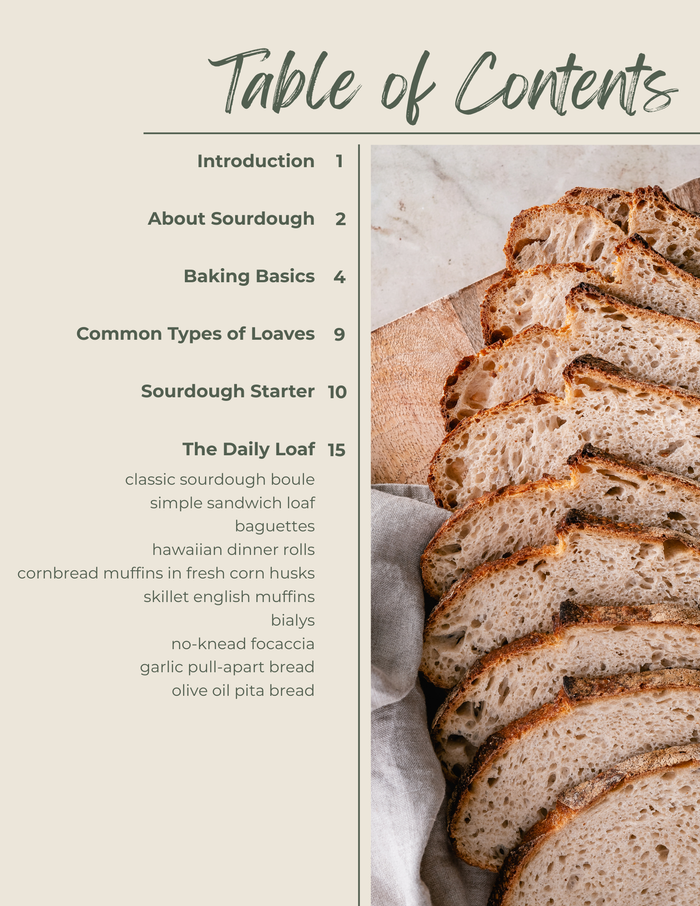 A Taste of Sourdough - Physical Cookbook