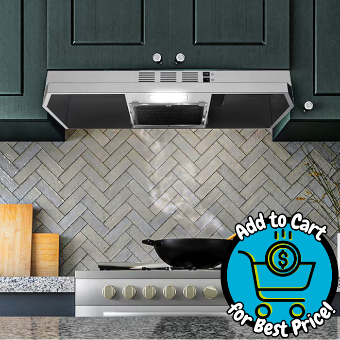 AKDY 36 inch Convertible 176-CFM Stainless Steel Under Cabinet Range Hood
