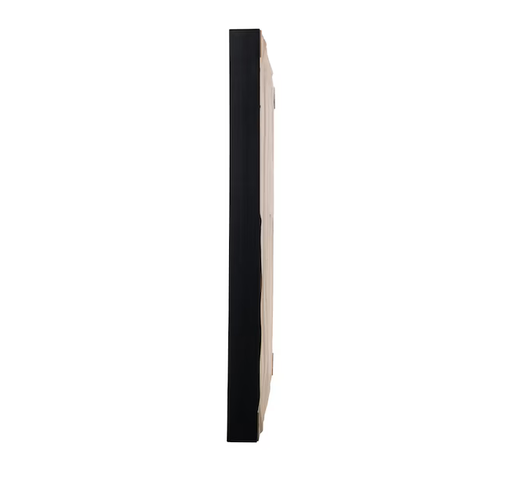 allen + roth 30-in x 36-in Framed Rectangle Bathroom Vanity Mirror (Black)