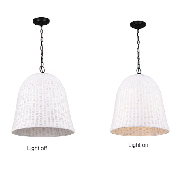 allen + roth Elizabeth Contemporary Bell Hanging Pendant Light *Deal Of The Day*