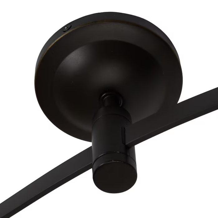 allen + roth Sloan 99.48-in 6 -Light Bronze dimmable Integrated Traditional Flexible Track Lighting Kit
