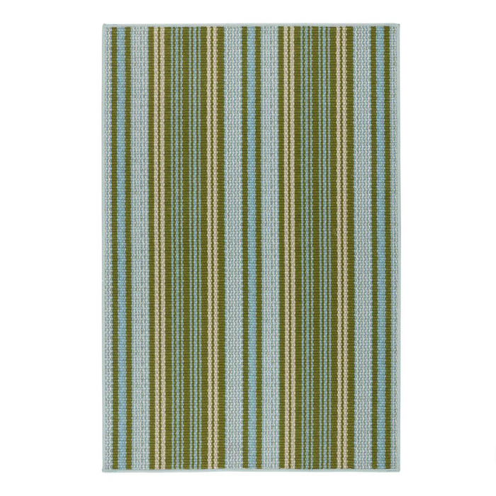 annie selke Caravan Stripe Machine Washable Rug 4'x6'