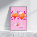 Aperol Spritz Print | Cocktail Poster
