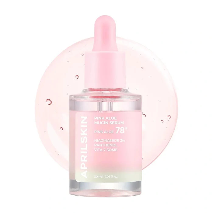 April Skin. Pink Aloe Mucin Serum 30ml | Lady Bonita | Korean beauty NZ