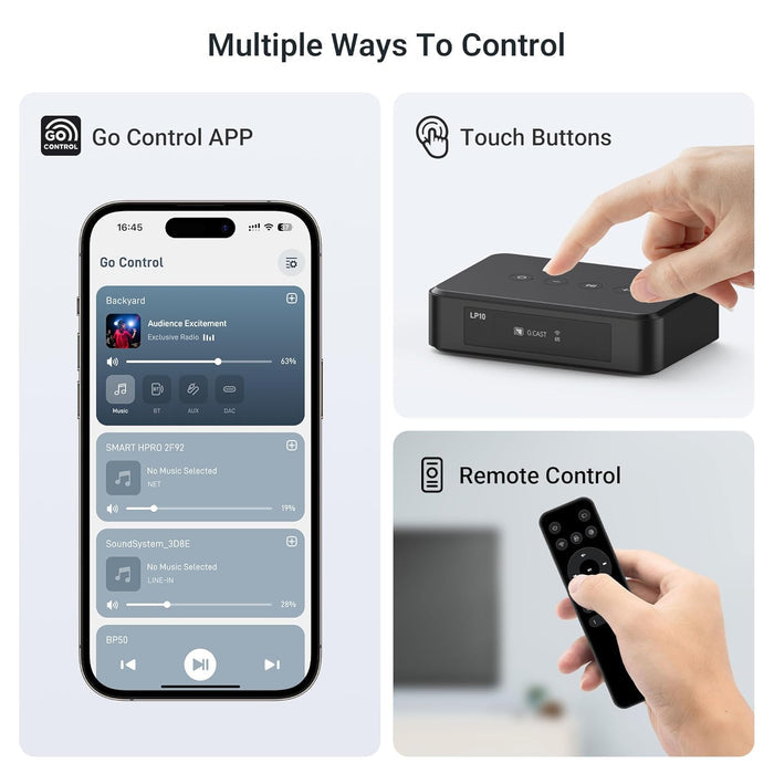 Arylic LP10 WiFi Music Streamer with AirPlay 2, Multiroom Stereo