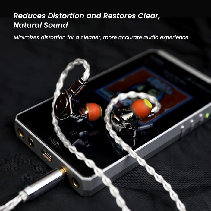AUDIOCULAR C03 8-Core Silver-Plated Cable with 3.5mm Jack & Built-In Microphone For IEMs - The Audio Store