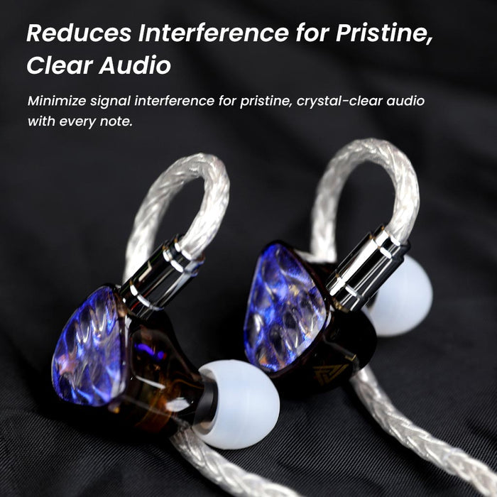 AUDIOCULAR C04 16-Core Silver-Plated Cable with Balanced 4.4mm Jack For IEMs - The Audio Store