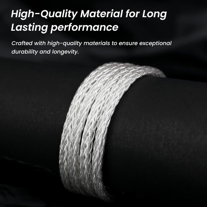 AUDIOCULAR C04 16-Core Silver-Plated Cable with Balanced 4.4mm Jack For IEMs - The Audio Store