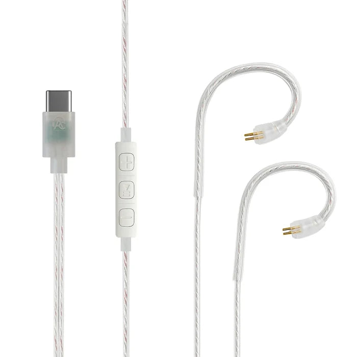 AUDIOCULAR C18 Type-C Cable with In-Built DAC Chip & Microphone for IEMs