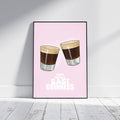 Baby Guinness Shot Print: Irish Cheers Art - Lovely day for a Baby Guinness