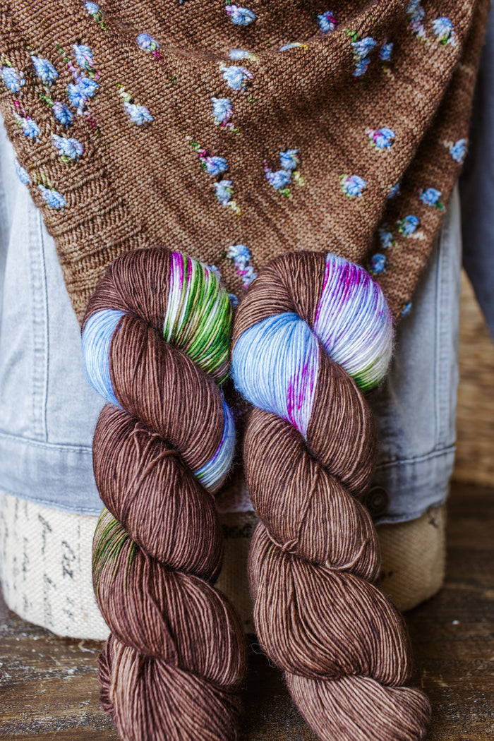"Basket of Berries" Assigned Pooling Hand-dyed Yarn