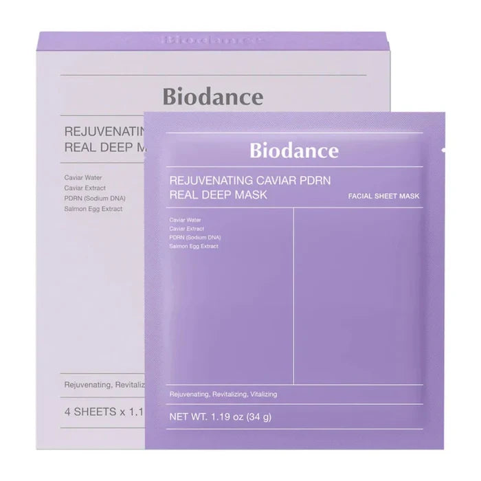 Biodance. Rejuvenating Caviar PDRN Real Deep Mask 34g [1 Box (4 Masks)] | Lady Bonita | Korean beauty NZ