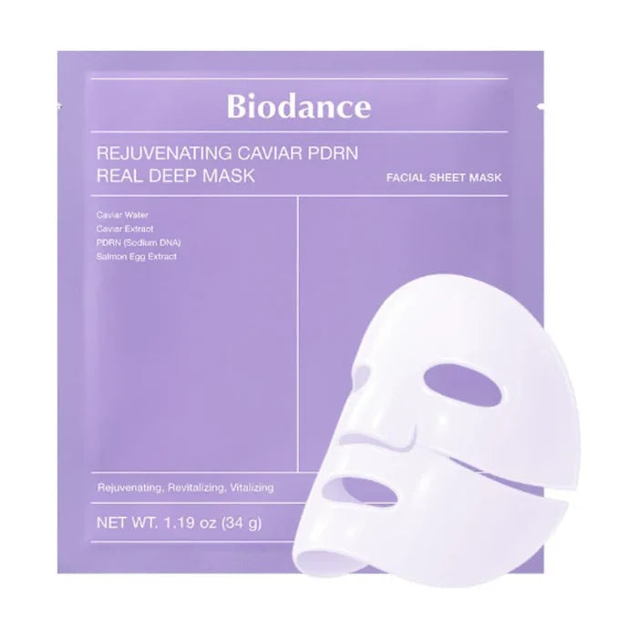 Biodance. Rejuvenating Caviar PDRN Real Deep Mask 34g [1 Box (4 Masks)] | Lady Bonita | Korean beauty NZ