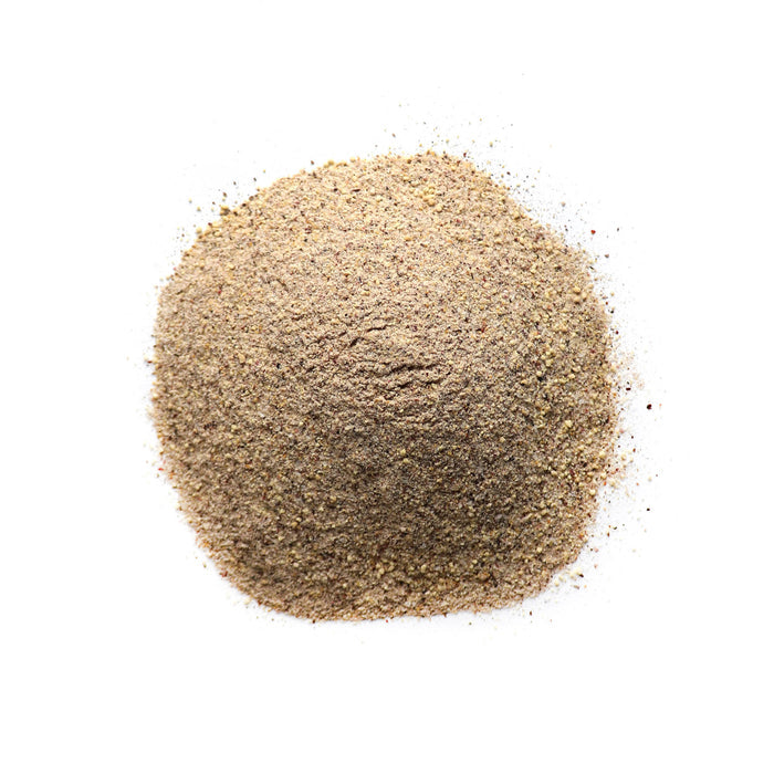 Closeup of light grey granules