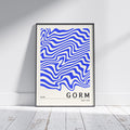 Blue Irish Print - Gorm. Irish colour art