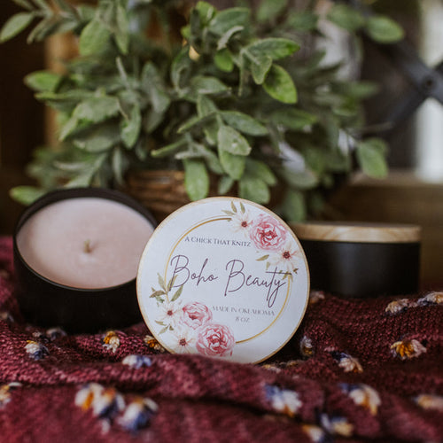 "Boho Beauty" Natural Soy Wax Candle