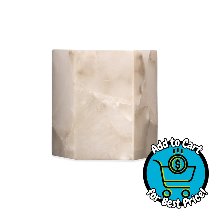 Borealis Hexagon Wall Sconce White