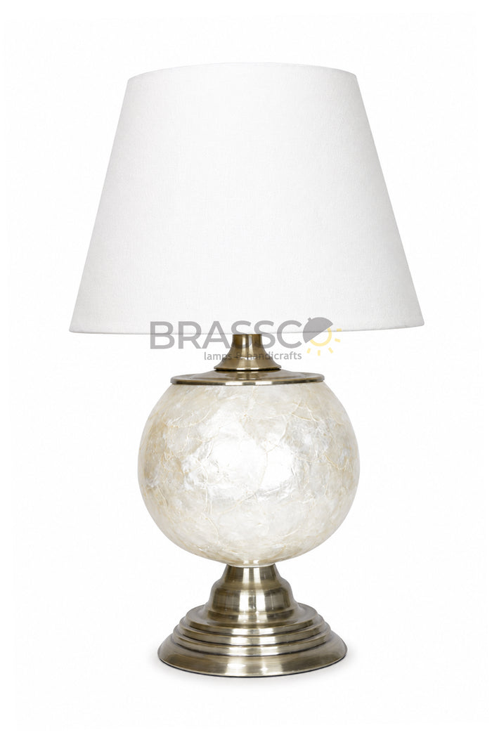 Large Mother of Pearl Accent Table Lamp