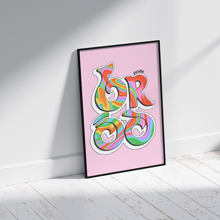 Bród - Irish Pride Print, Rainbow Art