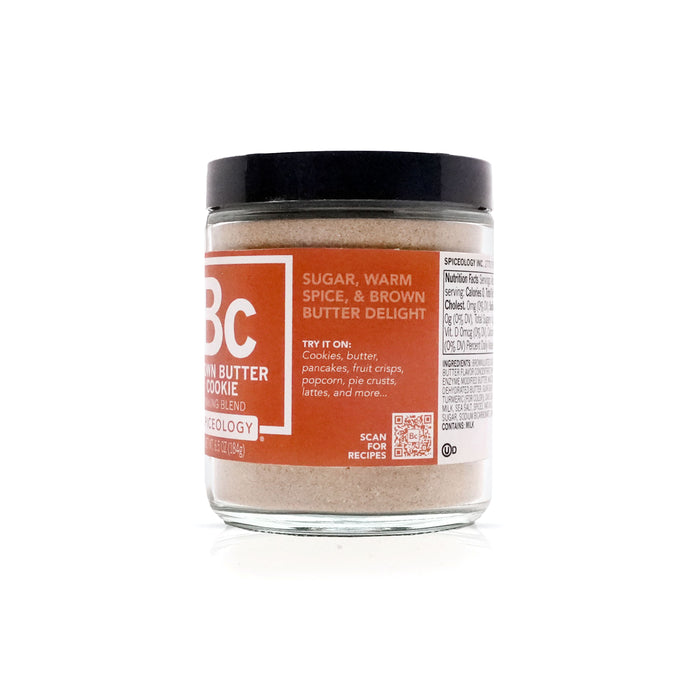 Jar of Brown Butter Cookie Mix on a white background
