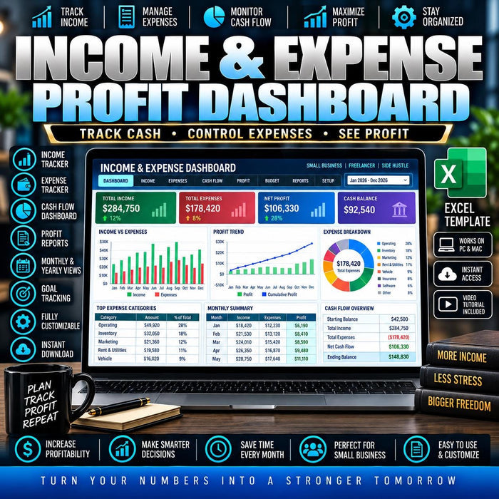 Business Expense Tracker Excel - product preview 1
