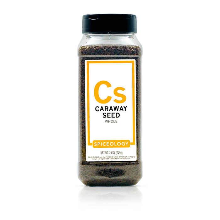 Bottle of Caraway Seed by Spiceology on a white background