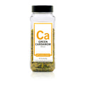 Bottle of Spiceology green cardamom on a white background