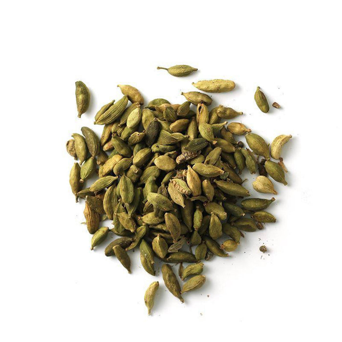 Closeup of small, green seeds