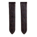 Front view - Cartier Santos 100 L Custom Brown Leather Strap
