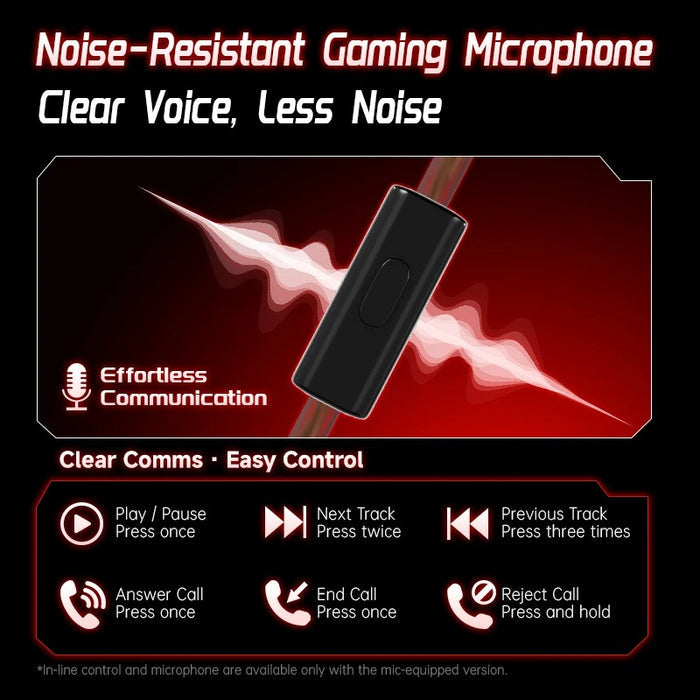 CCA Falcon Dual Dynamic Driver Gaming IEM With Mic