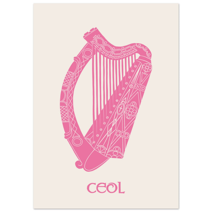 21x29.7 cm / 8x12" / Pink