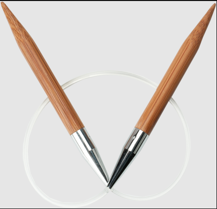 ChiaoGoo Premium Dark Bamboo Patina Circular Knitting Needles