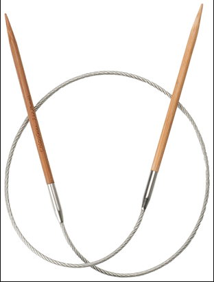 ChiaoGoo Premium Dark Bamboo Patina Circular Knitting Needles