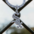 Chicago White Sox Micro Pendant in White Gold - The GLD Shop