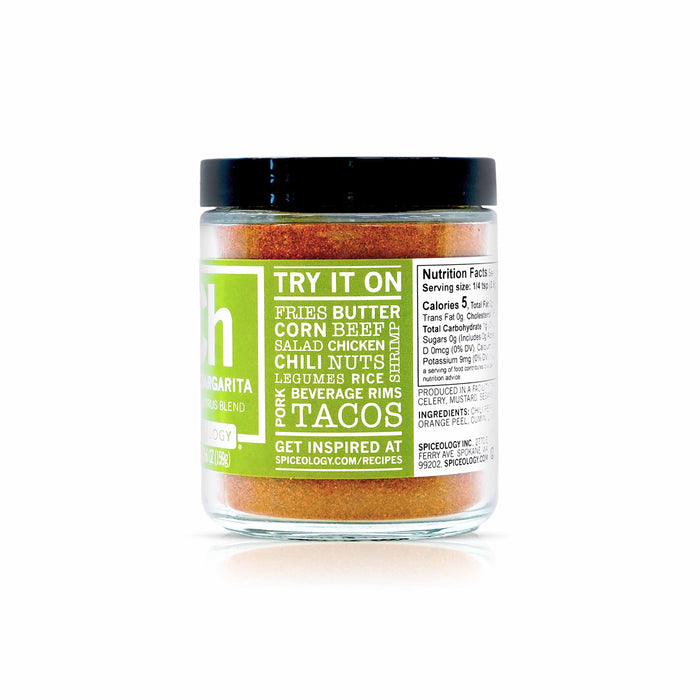 Side view of Spiceology Chile Margarita jar