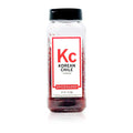 Bottle of Spiceology Korean chili thread on a white background