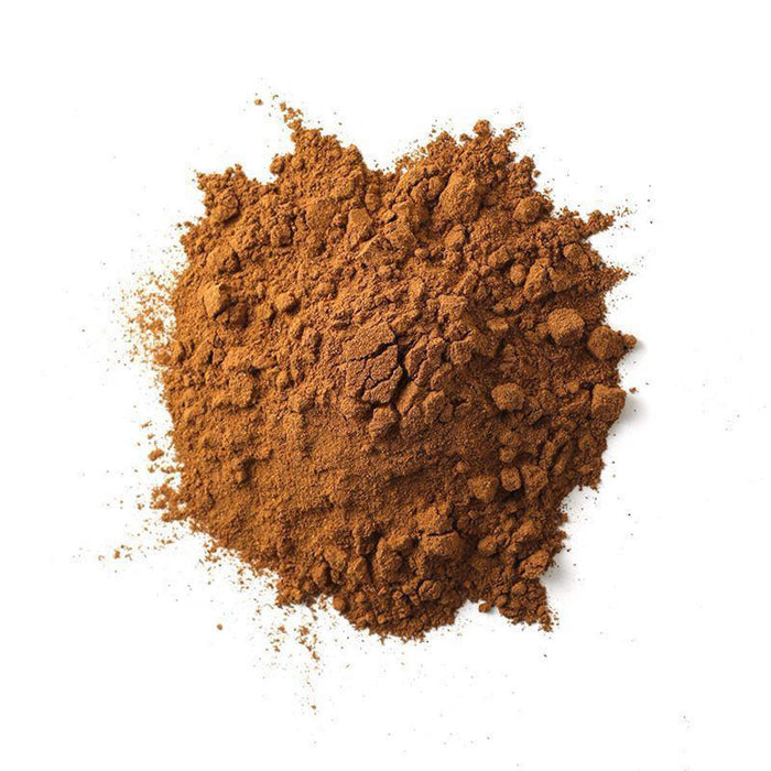 Closeup of light brown powder