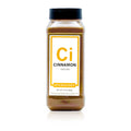 Bottle of Spiceology cinnamon ground on a white background