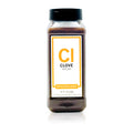 Bottle of Spiceology ground cloves on a white background