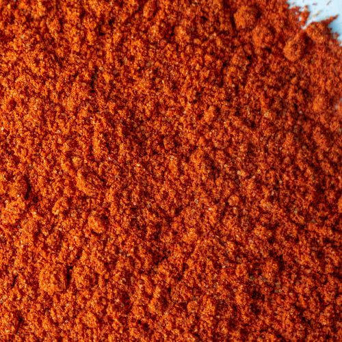 Close-up of red spice powder