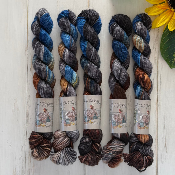 "Cowboy" Mini Sock Hand-dyed Yarn