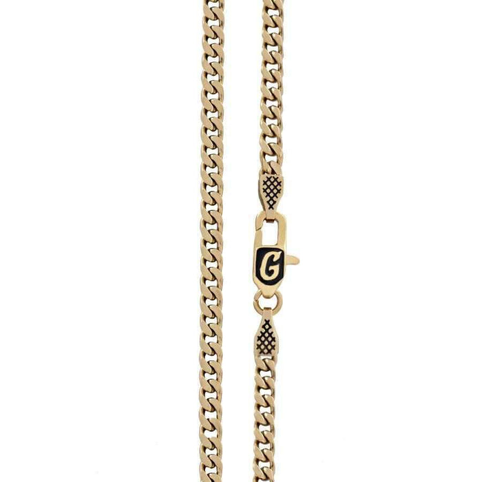 Crucifix and Lion Set in Yellow Gold
