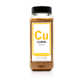 Jar of Spiceology ground cumin on a white background